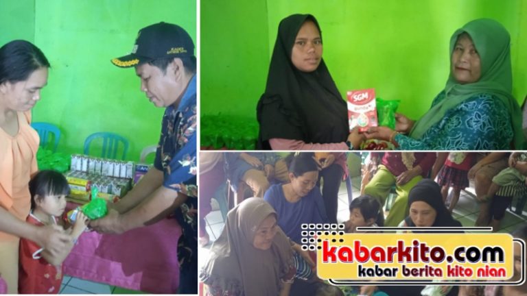 Gerak Cepat Cegah Stunting, Pemdes Dataran Tapus Salurkan Paket PMT