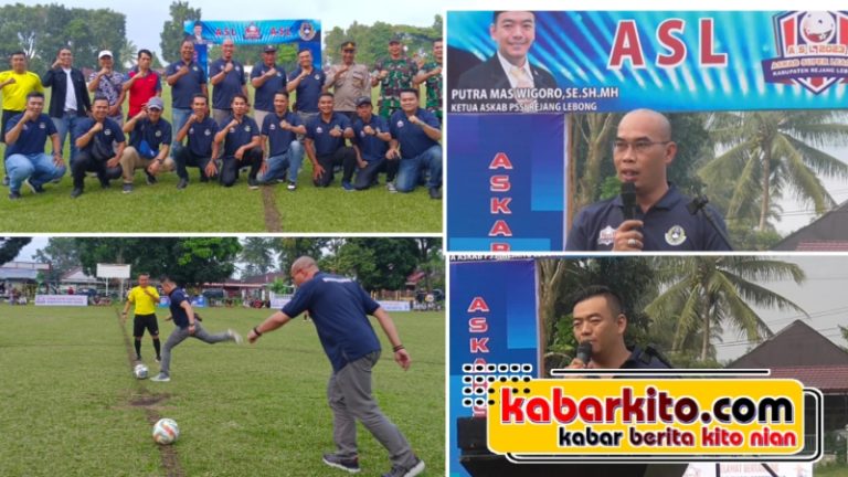 Kick Off Dimulai, 12 Klub Sepak Bola Rejang Lebong Siap Perebutkan Tropy ASL
