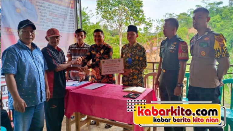 BLT DD Dataran Tapus Dibagikan, 39 KPM Terima Bantuan Rp 900 Ribu
